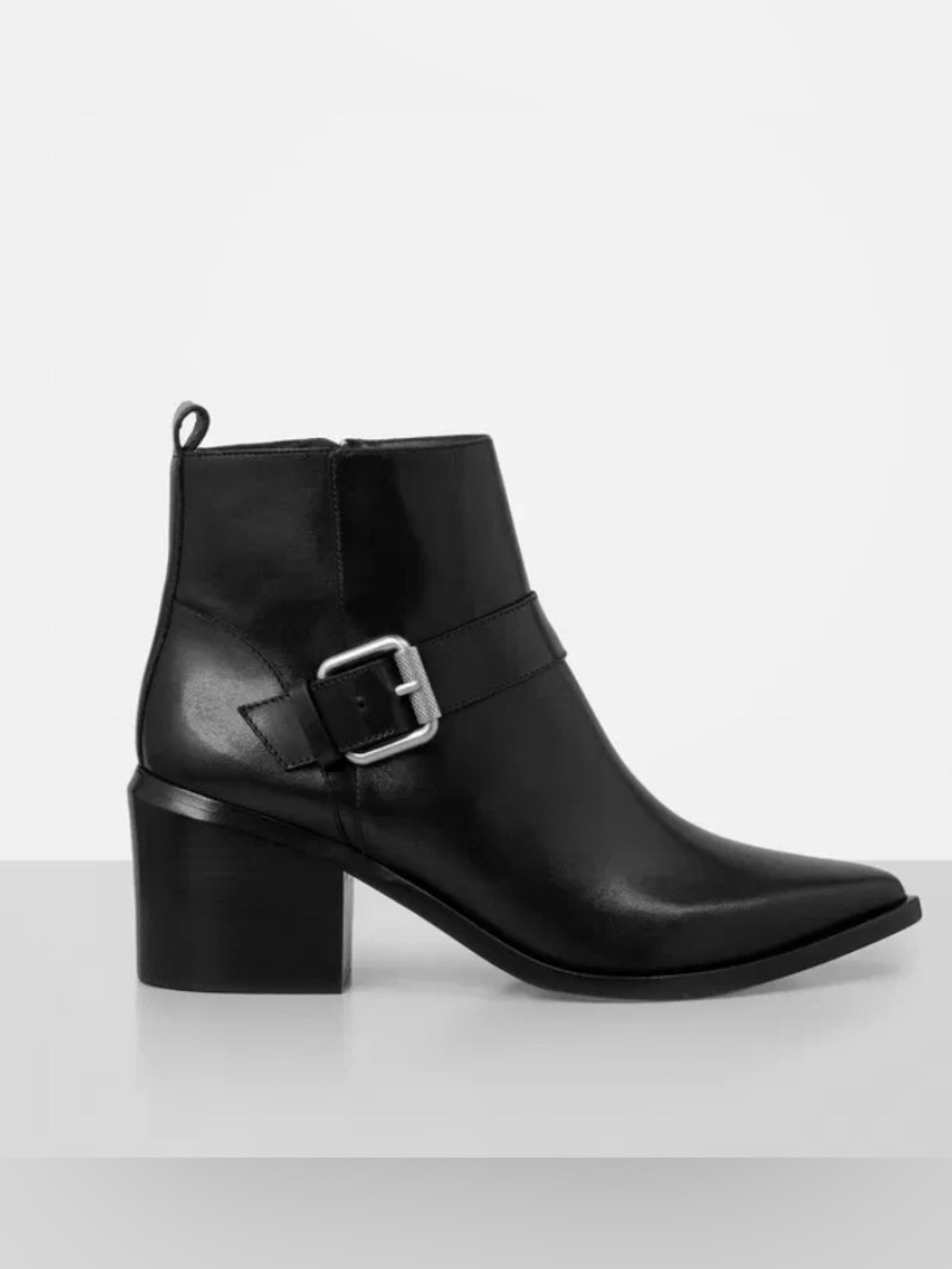 All Saints Jason Black Leather Boots US 7.5 / 38.5